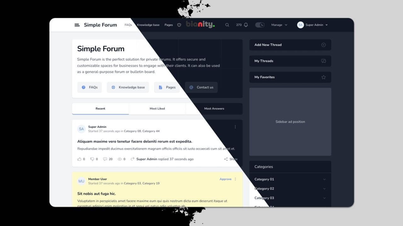 Simple Forum - Responsive Bulletin Board